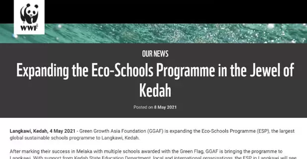 Expanding the Eco-Schools Programme in the Jewel of Kedah